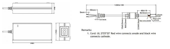 12vdc переключая контактный разъем электропитания 2 для соединителя 3 распределений 0