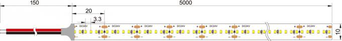 Приведенная SMD лента прокладки 24VDC 2216 освещает 300 СИД/выходной сигнал высокое CRI90 CRI95 m безшовного 0