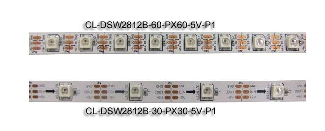 Света прокладки СИД 5VDC WS2812B Addressable цифров 30 СИД/m и 30 пикселов/m