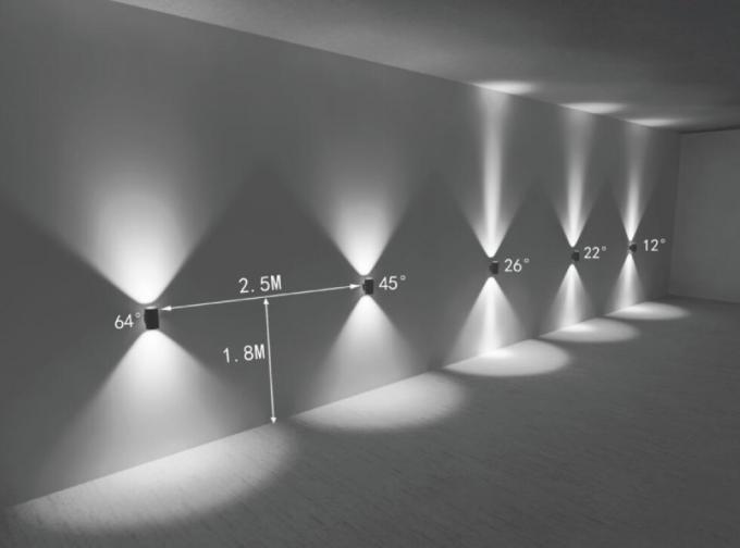 Архитектурноакустическая на открытом воздухе стена установила светлые цилиндр штуцеров IP65 40W 2 дирекционный 0
