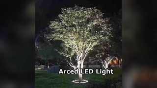 Дуговой светодиодный подземный светильник RGB DMX DALI