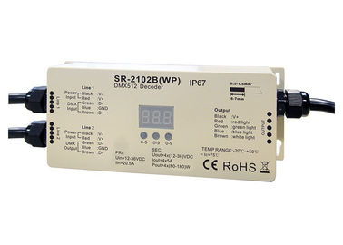 RGBW 4 направляет выход дешифратора DMX512 на открытом воздухе оценка IP67 делает максимальное 720W водостойким